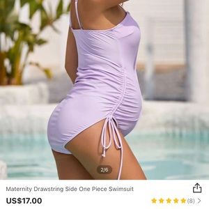 SHEIN maternity swim suit purple
